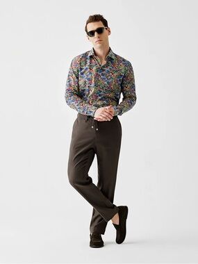 Kurt River Men’s Bushwick Spread Shirt Slim Fit size M